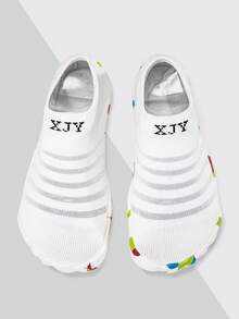 新款儿童透气沙滩游泳户外涉水防滑耐用速干水鞋 - 白色 - 查看 2