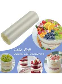 1 Roll Cake Surround Film Transparent Cake Collar Baking Accessories Kitchen Accessories Cake Tools For Mousse Chocolate Pastry, Baking Supplies, Kitchen Items