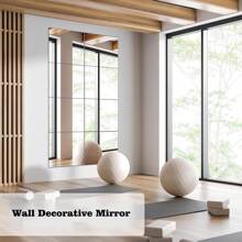 Wall Mirror Tiles, 1mm Thickness Self Adhesive Square Mirror, Flexible Mirror Sheets Wall Stickers Frameless Small Mirrors Wall Decor Set For Bathroom Home Gym Bedroom(Do Not Use As A Mirror) Mirror Wall Room Decor Mirror For Room Home Decor Bathroom Decor Living Room Decor