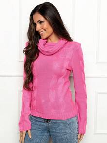 Women Sweaters - Pink - View 4