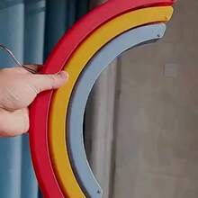 Set de 3 ganchos arcoíris set ganchos multiusos colores arcoíris organización ropa hogar práctico decorativo accesorios infantiles pared closet resistentes optimiza espacio originales - Multicolor - Ver 3