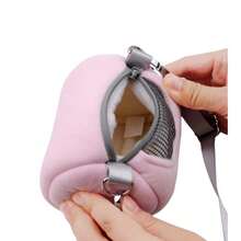 便携式仓鼠背包 - 柔软透气的旅行包，适合仓鼠和小型宠物（舒适的圆形设计 - 非常适合去看兽医和户外探险）