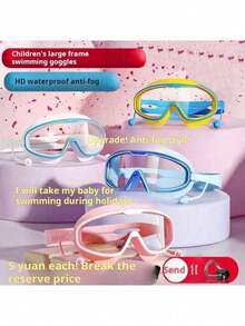 Swimming Goggles With Nose Anti Fog Goggles, Face Mask With No Leakage, Transparent Floating Diving Face Mask, 180 Wide Field Of View - Baby Pink - View 12