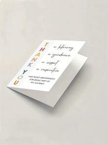 PC Cute Thank You Card To Teacher Appreciation Gift To Mentor, Educator, Pastor, Dad, Mom, Boss, Grateful For Your Support, Graduate Thanks Card For Teacher - Multicolor - View 6