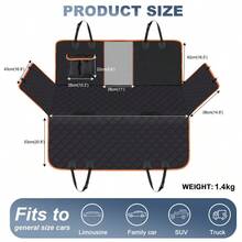 寵物汽車後座坐墊 車上用狗狗墊子寵物專用車墊貓咪防髒墊掛包防水汽車座椅狗狗車用寵物窩中大型犬防水防髒坐車神器 - 黑色 137x147CM - 查看 6