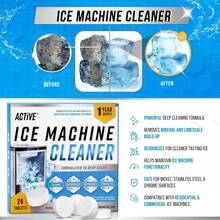 Ice Machine Cleaner Maker Descaler - 24 Clean Tablets Compatible With Frigidaire, Opal, GE Profile, Kitchenaid, Nickel Safe Scale Remover For Countertop, Nugget Ice Makers - Bulk 1 Year Supply - Redwood - View 2