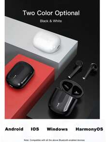 Earbuds Sans Fil Ly02 Avec Réduction De Bruit Enc Pour Appel/contrôle Tactile Avec Port De Charge Usb-c, Écouteurs Pour Les Fêtes, Écouteurs Et Haut-parleur Pour Les Jeux, Microphone - Cadeau De La Saint-valentin