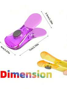 12pcs Color Magnetic Food Potato Chips Snack Bag Sealing Clip - Home Moisture Proof And Fresh Snacks Sealing Clip, Seasoning Sealing Clip, Color Refrigerator Magnet Clip, Personalized Sealing Clip, Photo Magnet Clip, Home Accessories, Home Decoration, Kitchen Decoration, Suitable For Home Kitchen Storage, Mini Home Kit, Mother's Day Gift, Best Gift For Family And Friends (Random Color)