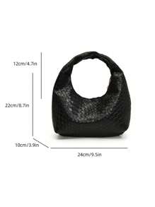 New Luxurious High-End Crocodile Pattern Versatile Women Handbag - Black - View 2