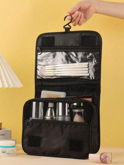 1 件旅行悬挂式洗漱包，大容量化妆包，防尘化妆包，轻便收纳袋，适合学校、学生、夏季旅行、度假、返校用品、伴娘礼物、结婚礼物