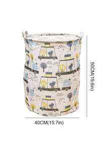 Cartoon Dirty Clothes Basket Toy Storage Basket, Large Capacity Storage Bin For Miscellaneous Items, Big Size Cartoon Toy Storage Basket, Large Dirty Clothes Storage Bag