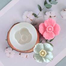 1/2 piezas Molde de silicona con forma de flor, molde con diseño de pétalos intrincados de amapola blanca para creaciones florales impresionantes, apto para jabón hecho a mano, velas aromáticas, cera de aromaterapia, yeso, gota de pegamento, joyería, piedra difusora de aroma para automóvil, resina y arcilla polimérica, fácil de soltar, suministros para hacer regalos para bodas, graduaciones, cumpleaños, fiestas y decoración del hogar