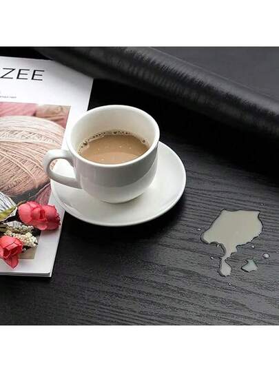 Waterproof Self Adhesive Wood Grain Vinyl Wrap Easy Apply Kitchen Countertop Cabinet Door Renovation Film Tear Off, Stove Top, Character view 8