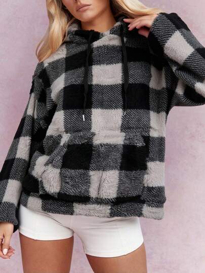 1  Tartán  A cuadros    Casual    Poliéster    De Pelito  Cordón  Bolsillo    Vacaciones  Diario  Fiesta de Cumpleaños  viaje    INVIERNO