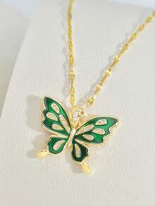 不锈钢链条项链耳环套装。轻奢铜质，镶满钻石，互锁式个性化耳环、项链、团体礼品首饰