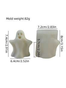 3D万圣节可爱小鬼系列香薰蜡烛硅胶模具，独特的万圣节礼物和装饰品，适用于手工艺术创作、室内DIY装饰、香薰蜡烛制作、香皂制作、树脂浇注。具有耐高温、可重复使用等特点。