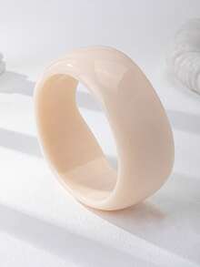 1 Pc Resin Chunky Bangle Cuff Bracelet Irregular Shape Arm Band Jewelry For Women - Multicolor - View 15