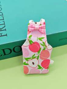 6pcs/1pc Parrot Diapers, Cute Fruit Design, Reusable Washable With Waterproof Lining, Soft Bird Flight Suit, Fits Parakeet, Parrot, Cockatiel, Sun Conure, Cockatoo, Macaw