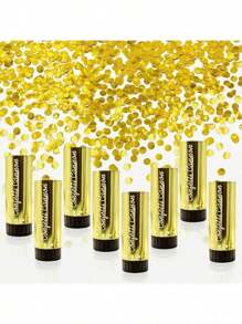 3pcs/Confetti Poppers, Multicolor Paper Confetti Cannon Popper, Party Decoration & Gift For Wedding, Birthday, Graduation, Anniversary, New Year