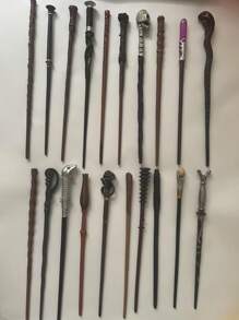 Warner Bros 1 Pieza Juego de Varita de Harry Potter - Varita de Hermione, Varita fabricada con resina finamente detallada con un núcleo de acero en su interior, perfecta para disfraces de Halloween, actuaciones en el escenario, cosplay y juegos de roles. Presentada en una caja de regalo de lujo con estampado de lámina azul, incluye un boleto de "Correo Lechuza" con estampado de lámina de ida y vuelta. Un artículo de coleccionista ideal y un regalo pensativo.