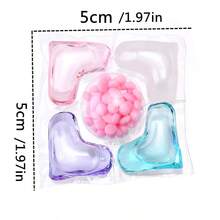 Five-In-One Laundry Beads 20pcs Five-In-One Laundry Liquid Antibacterial And Mite Removal Fragrance Beads Strong Stain Remover Family Softening Laundry Liquid Concentrated Household Clothes Fragrance Laundry Ball Laundry Beads - Multicolor - View 2