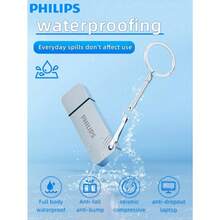 PHILIPS 飞利浦 128GB USB 3.2 OTG 闪存盘兼容 iPhone、iPad 和电脑 - 外部移动存储，用于存储照片、视频等，让您的生活更轻松