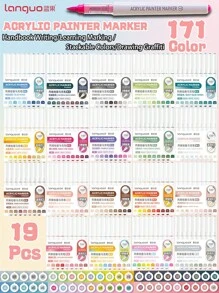 126 Colors Direct Liquid Acrylic Marker,Colored Brush Sets,Soft Art Tip,They Are Colored,Opaque And Do Not Penetrate The Paper.With High Color Saturation,Colors Can Be Superimposed.They Are Suitable For Painting Various Objects Art Painting Supplies Back To School