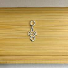 Berloques de Filho e Filha - Banhados a Prata com garantia