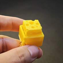 Tastiera meccanica creativa a forma di formaggio per alleviare lo stress, giocattolo da spremere per liberare la noia delle dita, regalo