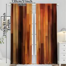 2pcs Stylish 3D Curtains Colorful Design Sense, Printed Life Blackout Curtains For Privacy Bedroom, Living Room, Kitchen And Various Rooms, Good Choice For Various Festivals, Machine Washable, Easy Care