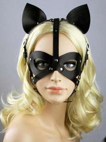 Gotischer Stil Schwarze Sexy Maske für Damen, kühnes Kostüm Accessoire für Damen, Halloween Maske, Valentinstag Geschenk, Party Cosplay, Sexy Accessoire für Damen
