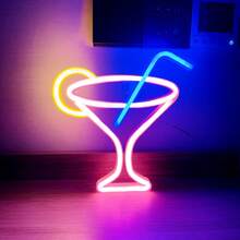 1 件霓虹灯火焰、火箭、牛头、外星人、欢迎霓虹灯，电池或 USB 供电 LED 装饰灯，11x7.36x0.7 英寸（28x18.7x1.8 厘米），适用于桌面、墙面装饰、游戏室、女孩卧室、宿舍、酒吧、庭院、露营、周年纪念、情人节生日派对、节日礼物、万圣节、圣诞节 - 白色 - 查看 58