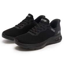 Skechers BOB'S SPORT 女士轻便低帮透气黑色运动鞋，户外步行鞋 117509-BBK - 全黑色 - 查看 3