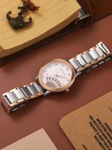 Juicy Couture Reloj de cuarzo para mujer Waych, reloj de pulsera de acero inoxidable con detalles de cristal de primera calidad para mujer.