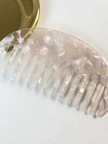 1 Stück Frauen eleganter Acetat Haarkamm, minimalistischer Stil Kosmetikhocker für das Studentenwohnheim, tragbares Haarstylingtool für den täglichen Gebrauch, Fotografieren, Reisen, Haarstyling, Haarsachen, Haarkamm, Haaraccessoires, Haarstyling-Set, Haarwerkzeug-Set, Frisur-Set