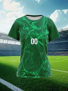 2025 Customized Sports Jersey, Summer New Casual Outdoor Training Sports Single Top Short Sleeve Women's Sports Team Club Training Gym Jersey Top With Front And Back Printed Name And Number, Breathable And Comfortable For Daily Casual, Party, White Undershirt - Multicolor - View 2