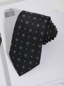 1pc Men's Fashion Floral Jacquard Pattern Necktie, Suitable For Suit, Formal Attire, Business, Wedding, Casual Occasions Men Necktie