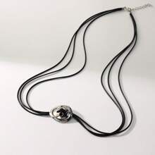 1pc New Minimalist Exaggerated Heart-Shaped Necklace For Women