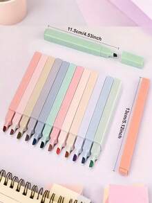 个性定制激光雕刻荧光笔；马卡龙色护眼荧光笔；彩色手写笔；下划线马克笔。返校季 - 彩色 - 查看 4