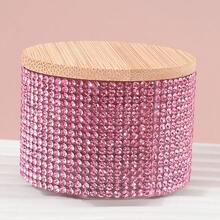 Vollständig mit Strass besetzter Holzdeckel Nagelpinsel Reinigungsbecher, vollständig mit Strass besetzter transparenter Glas-Reinigungsbehälter mit Deckel, Schmuckpinsel Reinigungsbecher, Nagelkunst Zubehör, Nagelkunst Werkzeuge, Nagelkunst Accessoires, Schulbeginn, Nagelkunst, Nagelkunst Werkzeuge (geeignet für Nagel Sticker) - Verschiedenfarbig - Übersicht 13