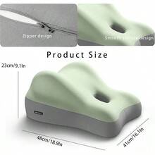 Butt Cushion Pillow For Couples Pregnancy, Orthopedic Hip Cushion, Back Pain Relief, Washable Cover, Bed/Sofa Use - Green - View 2