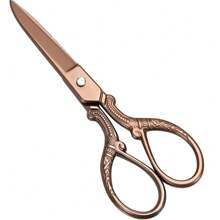 Vintage Style Fabric Scissors, Professional Stainless Steel Sewing Tool For Stitching, Patching And Altering Clothes, Colorful Design Suitable For Crafting And Quilting