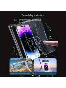 1个/4个手机防水袋，触摸屏，适合潜水、户外游泳 - 彩色 - 查看 4