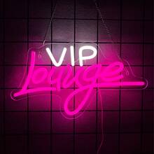 Cartello al neon a zona di curl, Justst Re/È un'atmosfera/VIP Lounge/Adulti solo cartello al Neon LED per bar e uomini, decorazione per pareti di stanze da donna, camera da letto, stanza del game, loung, club, arte da parete per feste, alimentato da 5V USB, controllo del pulsante, E per install.