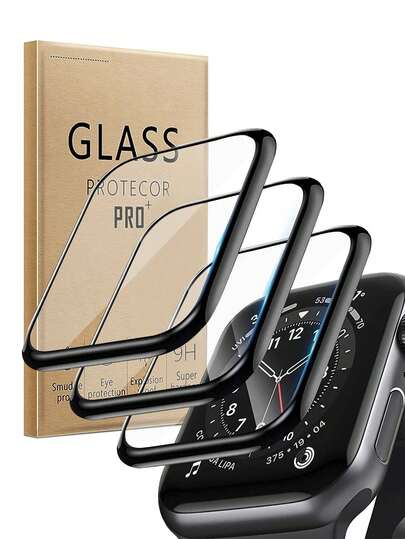 BOLLYMORE 3-Pack Flexible Screen Protector Film For Apple Watch Series 11/SE 3/Ultra 3/38/41/40/44 - Soft TPU Film With Scraper And Cleaning Tool Kit, Bubble-Free Application, Suitable For Fitness/Travel (3H Scratch-Resistant + Anti-Fingerprint Coating)