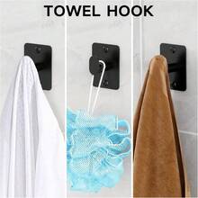 Matte Black Bathroom Accessories Set, KLJKPA 4 Pieces Bathroom Hardware Set, 24 Inch Towel Bar, Towel Racks For Bathroom, Robe Towel Hooks, Toilet Paper Holder Wall Mounted - màu đen - Xem 4