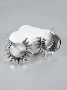 2PCS Punk Cool Copper Saddle Ear Plugs& Tunnels U Shape With Different Length Cone Stengther Ear Weight Gauge Piercing Earrings 8-25mm - 1 Pair Of U-tip Earmuffs - View 6