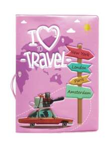 1pc Travel Document Holder, Suitable For Outdoor Travel Carrying