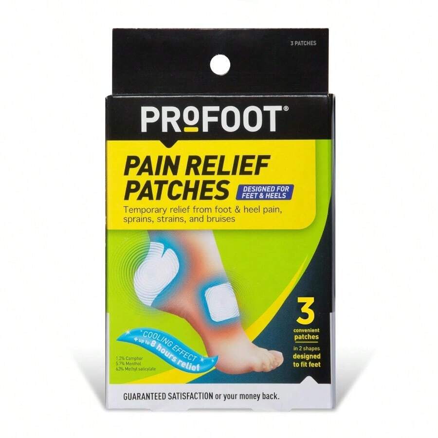 Pain Relief Patches For Foot And Heel Pain 3 Count Up To 8 Hours Relief ...