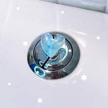 2pcs Heart-Shaped Flashing Flashing Toilet Flush Assist Button, Protecting Nail Art, Indoor And Car Decoration, Drawer And Wardrobe Handle, A More Comfortable Life And A More Exquisite Gift For Friends